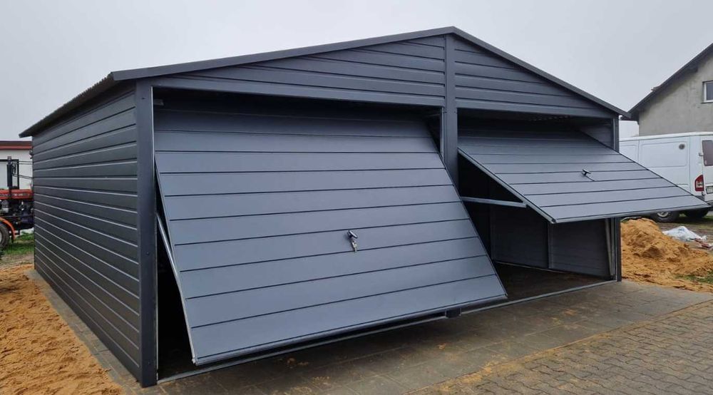 Garaż blaszany PREMIUM 6x5 Grafit, Producent Garaży, Różne wymiary