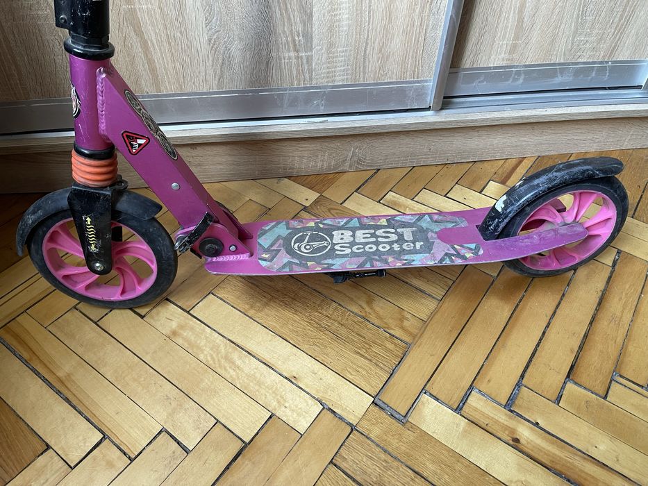 Двухколесный складной самокат Best Scooter с амортизатором