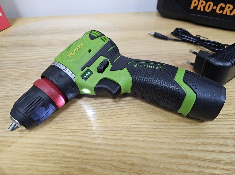 Бесщеточный Легкий Мощный Шуруповерт ProCraft 12V Съёмный патрон