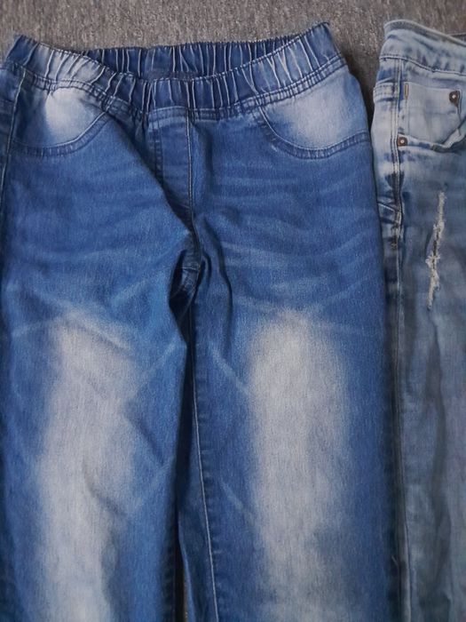 2 x spodnie dziewczęce 146