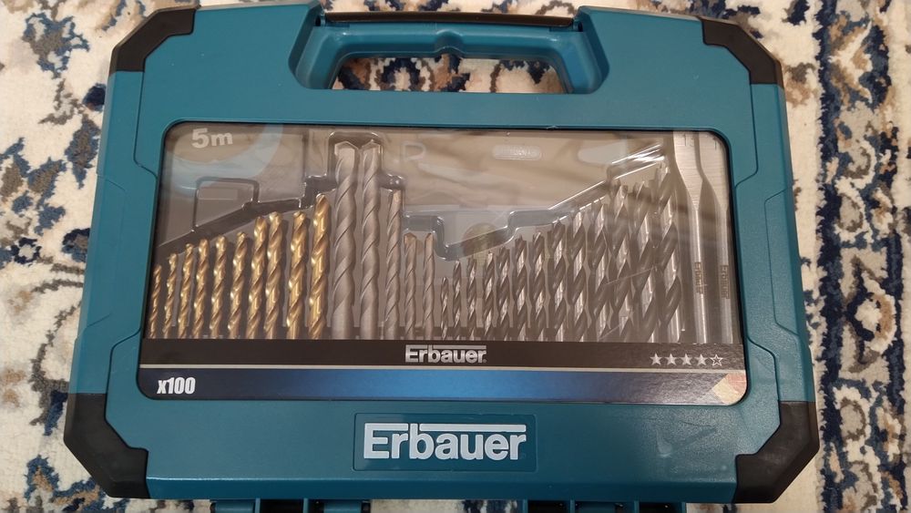 Stainless Steel Drill Bit Set (100 pcs), Screwdriver, Tape Measure, Levels, and More64738202461569120