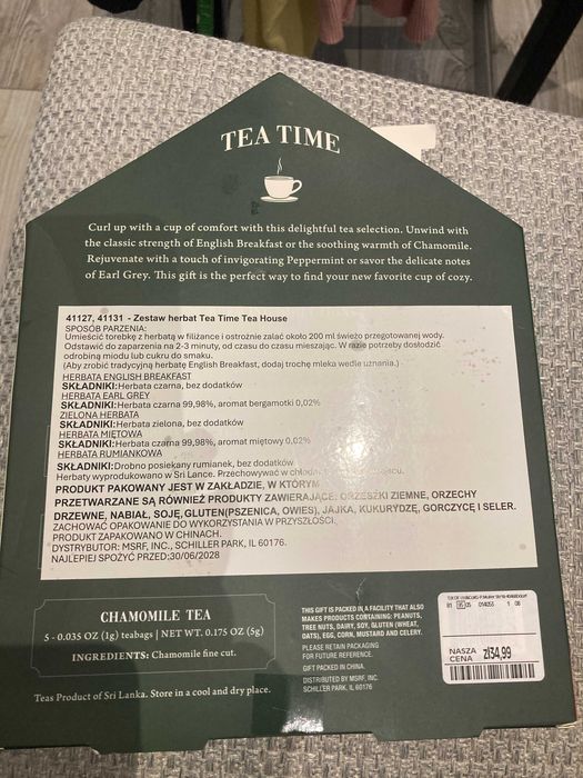 Herbata - Prezentowy zestaw herbat