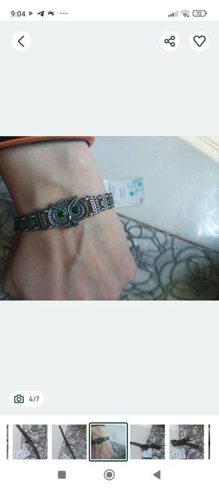 Браслет серебро, Філін, 19,5 см, 21 грамм, новий, олх доставкой.