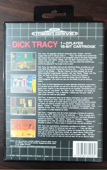 Dick Tracy Mega Drive
