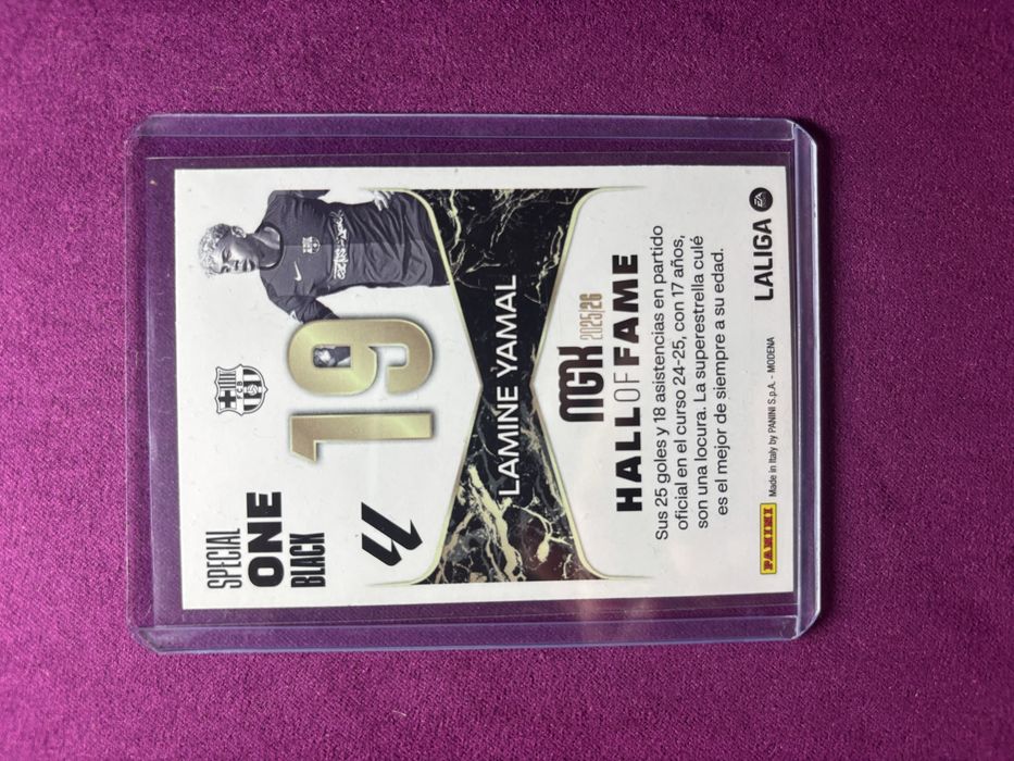 Lamine Yamal card Special One Black Panini Megacracks 2025