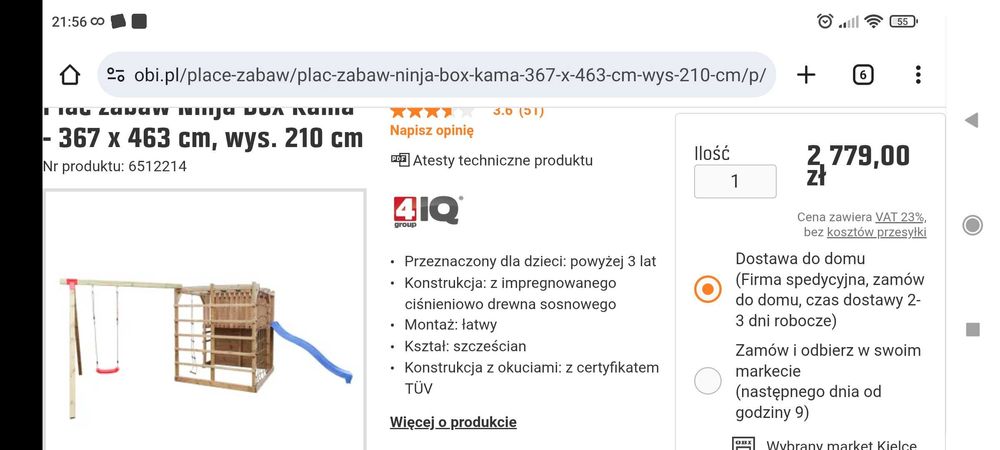 Duży Plac zabaw ninja box