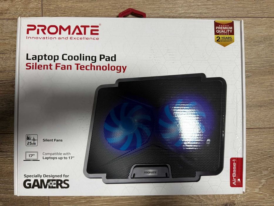 Підставка для охолодження ноутбука Promate AirBase-1 Black
