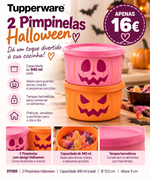 2 Pimpinelas Halloween Tupperware