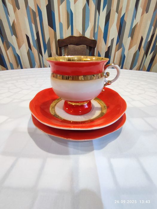 Чайный сервиз Славутич ПФЗ. СССР ретро, винтаж.