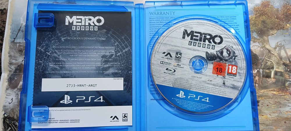 Продам  Metro Exodus  PS 4