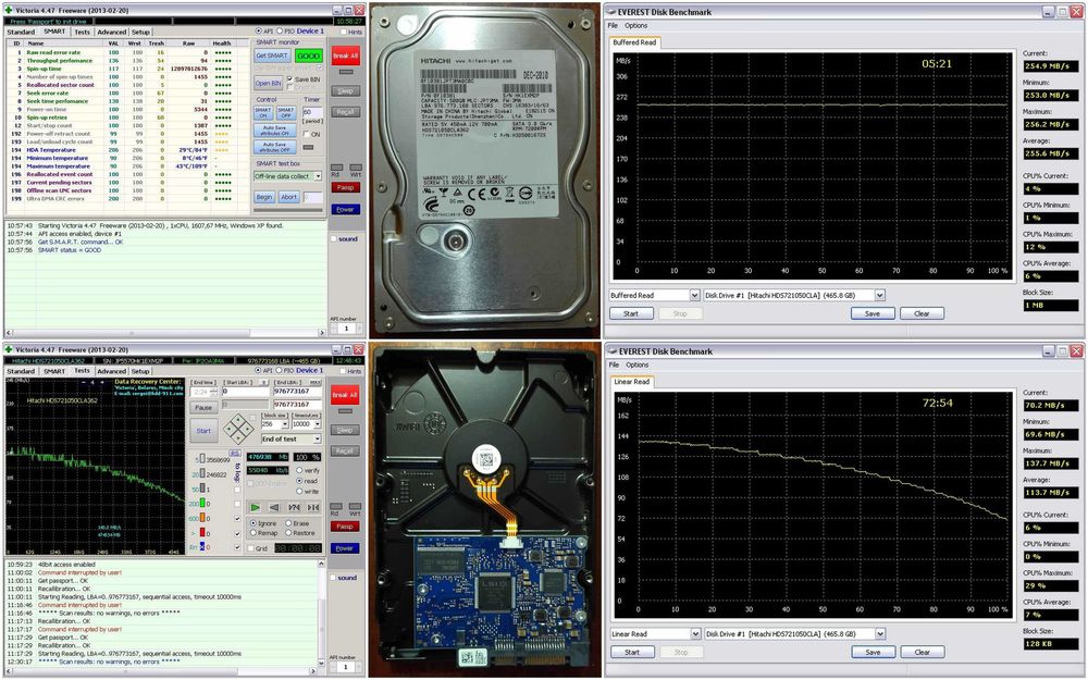 HDD 3,5" 80, 500GB, DVD-RW, Adapter IDE to SATA