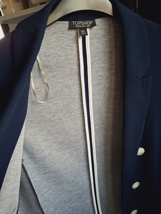 Rozmiar S, Topshop granatowa marynarka, żakiet