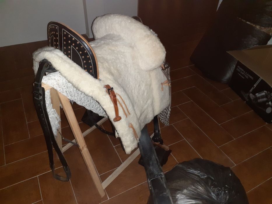 Vendo ou troco montura espanhola mista completa