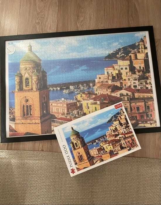 Trefl puzzle ułożone z ramą 85x58 cm Amalfi Italy