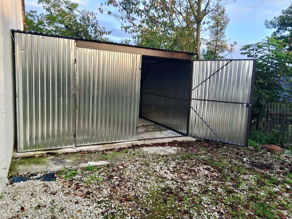 Garaż blaszany blaszak 4x5 Ocynk