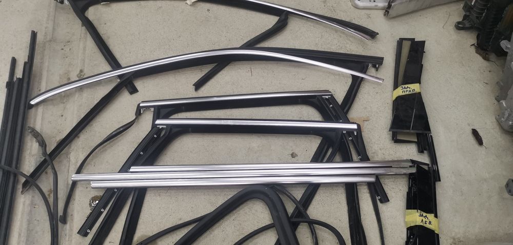 Cayenne 958 элементы дверей, хром, уплотнители