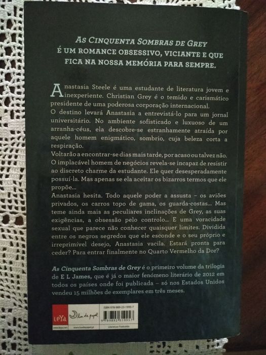 Livros eróticos trilogia As Cinquenta Sombras de E L James