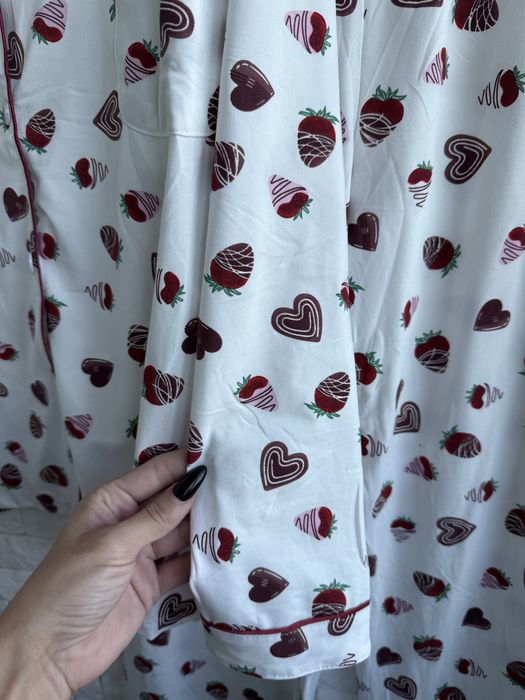 Жіноча піжама з сердечками — м’яка, затишна та стильна