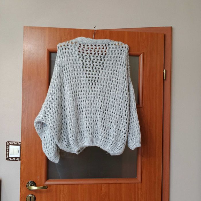 Sweter ażurowy, narzutka