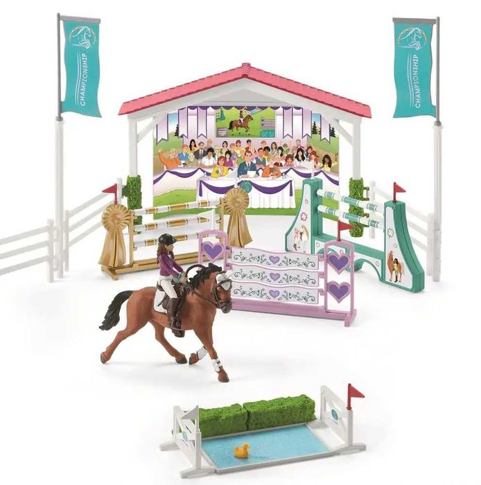Duży zestaw SCHLEICH 42440  Konie +Akcesoria Zawody Horse Club OKAZJA