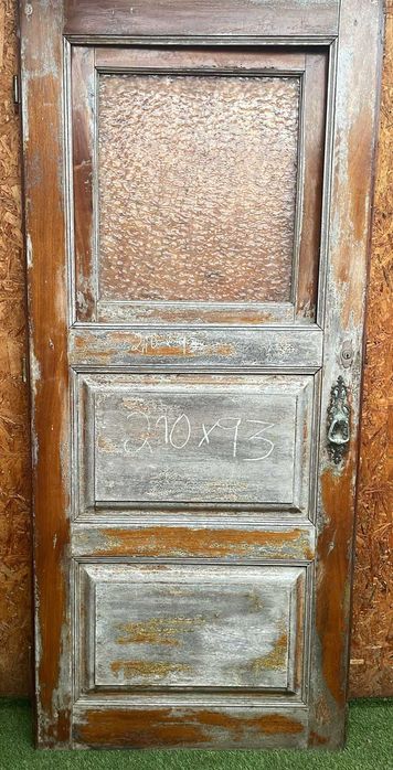 porta antiga de exterior com postigo 210X93 cm
