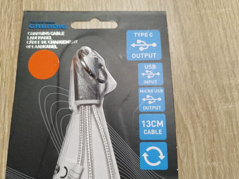 Zestaw kabli USB typ C - micro USB - USB