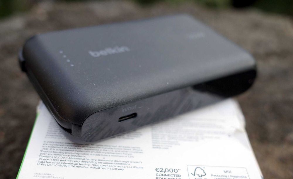Powerbank Belkin 10k mAh 20W usb-c