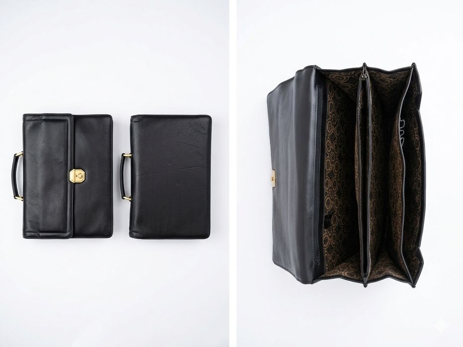 Elegancka Teczka Vintage – Skóra Naturalna | 36x32 cm