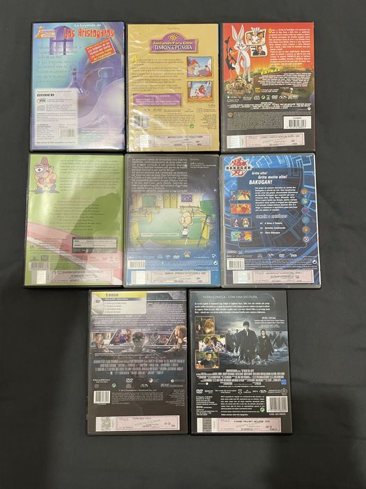 Lote de DVDs infantis/juvenis