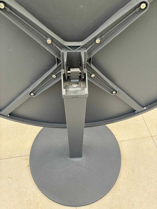 Mesa Jardim aluminio redonda dobravel