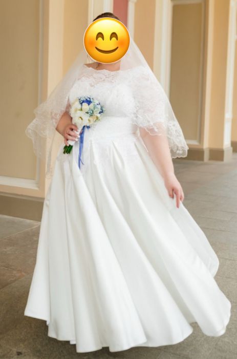 Весільна сукня великого розміру (56-62 розмір)