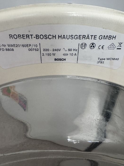 Maquina Bosch N° WAE20160EP/10 para peças
