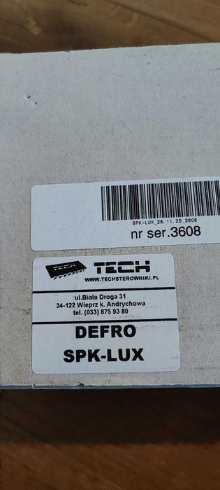 DEFRO SPK LUX  - Regulator temperatury PRZEWODOWY