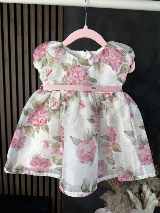 Nowa sukienka w kwiaty mayoral 80