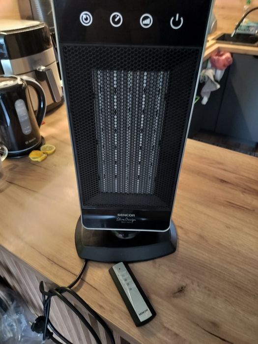 Ogrzewacz ceramiczny na pilota.