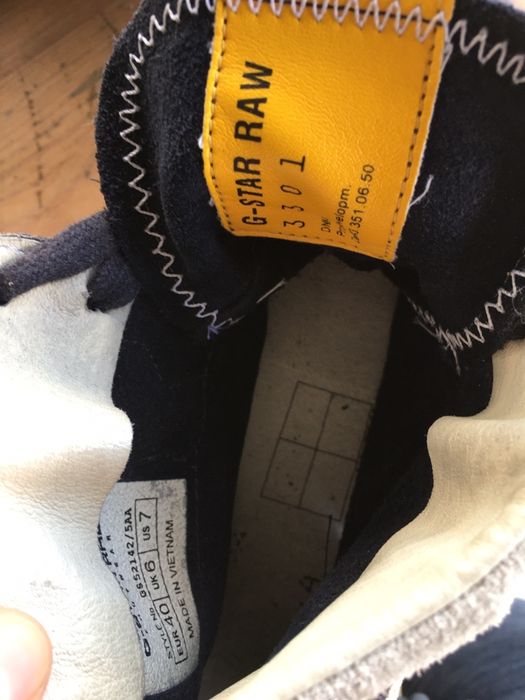 Par de sapatilhas G Star azuis