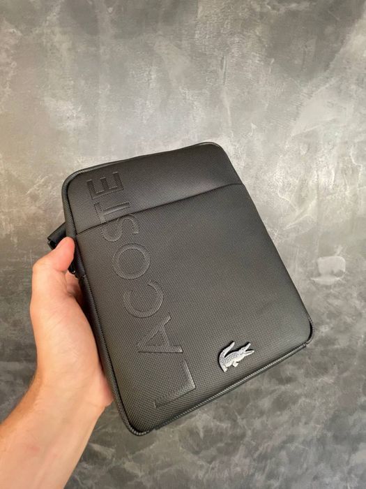 Акція ! Мужская сумка на через плече Lacoste|чоловіча барсетка лакоста