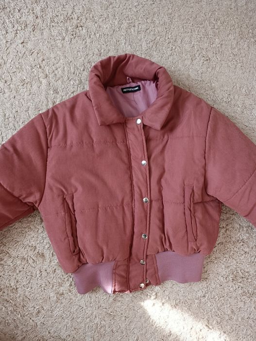 Бомбер куртка рожева