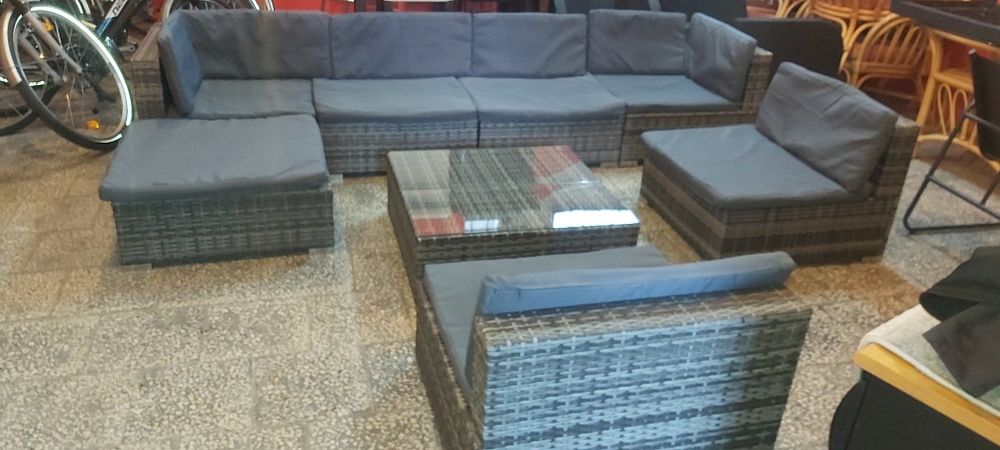 Zestaw ogrodowy tarasowy rattanowy ratan balkon altanka ogród taras
