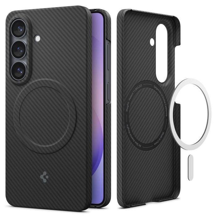 Etui Spigen AirSkin Aramid Mag MagSafe Galaxy S26 Czarne