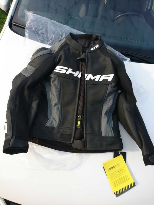 jeździeckie Skórzana kurtka shima str 48 Cruiser cafe męska jeździeckie