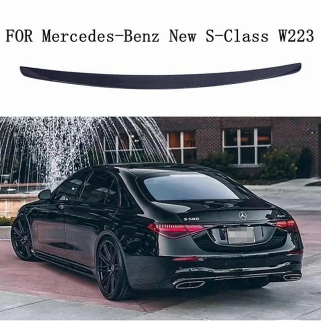 Спойлер Mercedes W223 S класс накладка на багажник ляду бленда антикры
