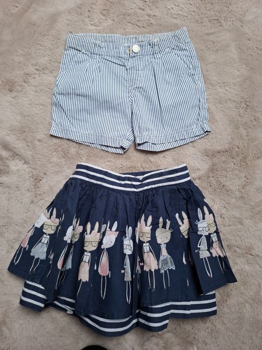 Spodenki H&M + spódniczką Reserved