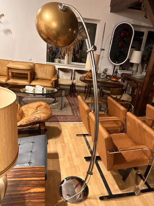 Lampa podlogowa łukowa space age. Włochy lata 70-te