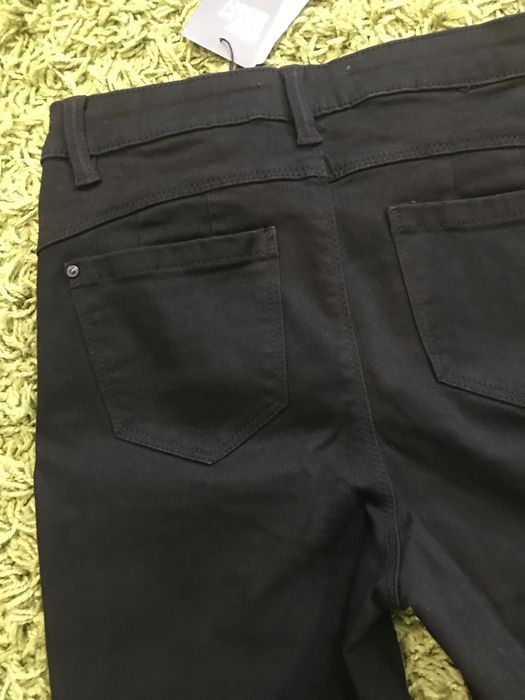 Джинсы черные skinny с высокой посадкой