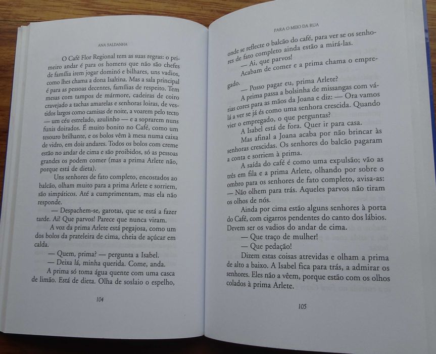 Para O Meio da Rua de Ana Saldanha