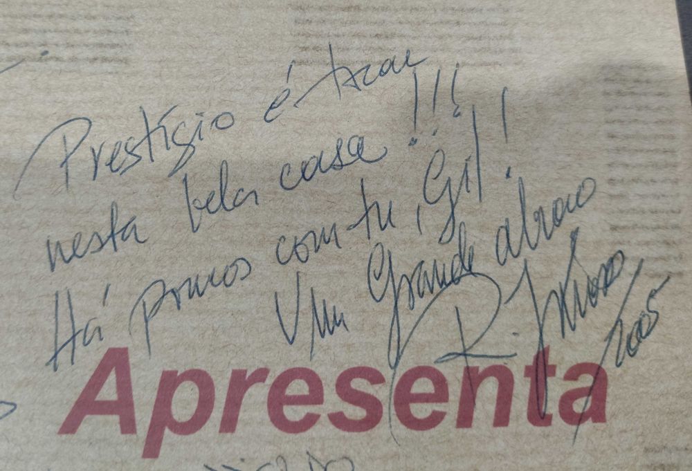 Cartaz Speakeasy 2005 autografado Rui Veloso e outros