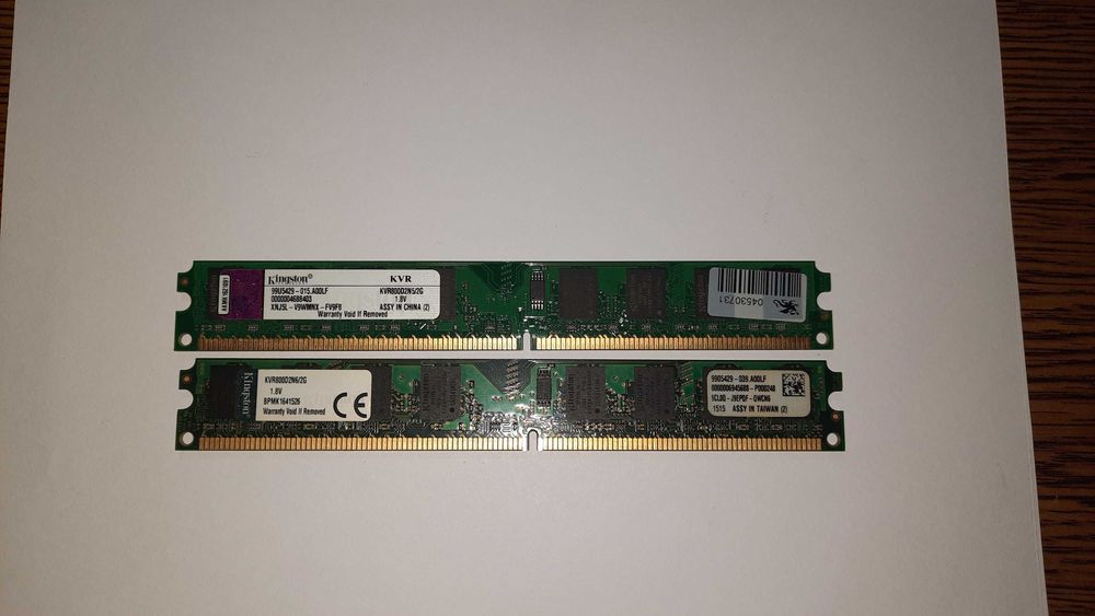 Pamięć RAM DDR2 800MHz 4GB 2x2GB Kingston KVR800DN5/2GB KVR800DN6/2G