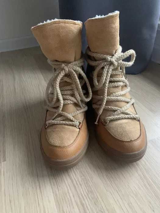 Śniegowce botki camel