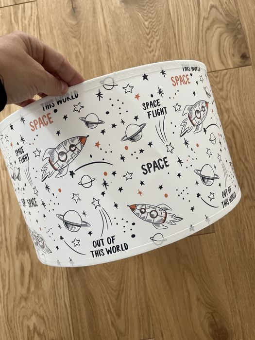 Klosz, abażur,  kosmos, rakieta, astronauta pokój dziecięcy